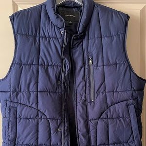 Banana Republic size L Mens Navy Blue Quilted Vest
